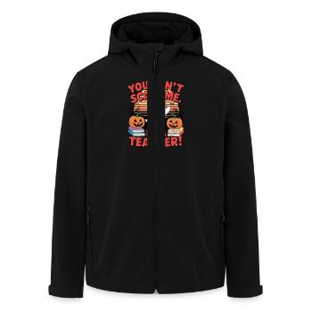 Vous ne pouvez pas me faire peur – je suis un enseignant - Veste softshell homme en polyester recyclé Stanley/Stella - noir - Devant - AI Model Male 185 light (185cm)