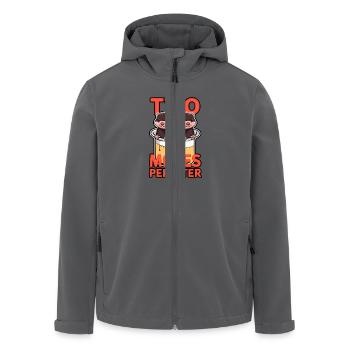 2 Mole – Chemistry Pun Science Joke - Men’s Recycled Softshell Jacket by Stanley/Stella - black - Front - AI Model Male 185 light (185cm)