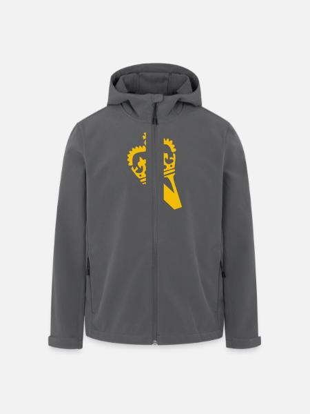 Buchstabe N - Recycelte Männer Softshell-Jacke von Stanley/Stella - Schwarz