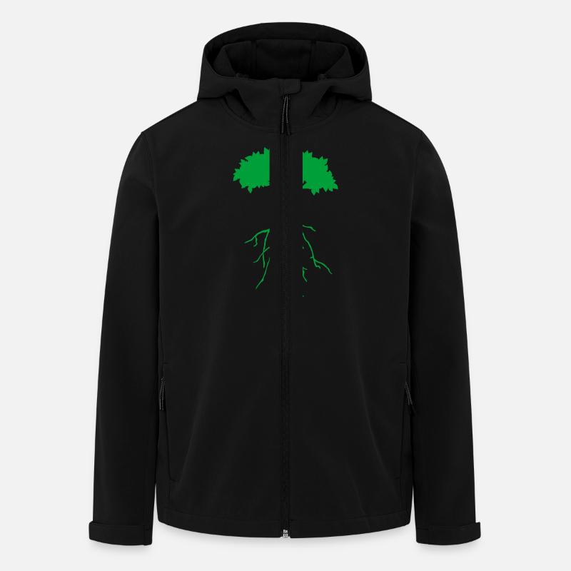 wurzelbaum - Recycelte Männer Softshell-Jacke von Stanley/Stella - Schwarz