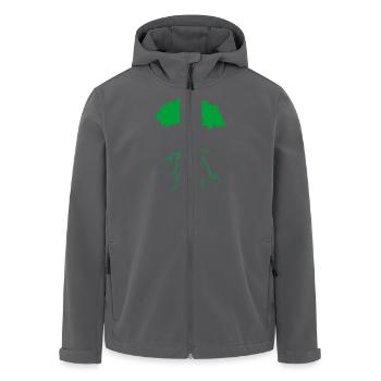 wurzelbaum - Recycelte Männer Softshell-Jacke von Stanley/Stella - Schwarz - Vorne - AI Model Male 185 light (185cm)