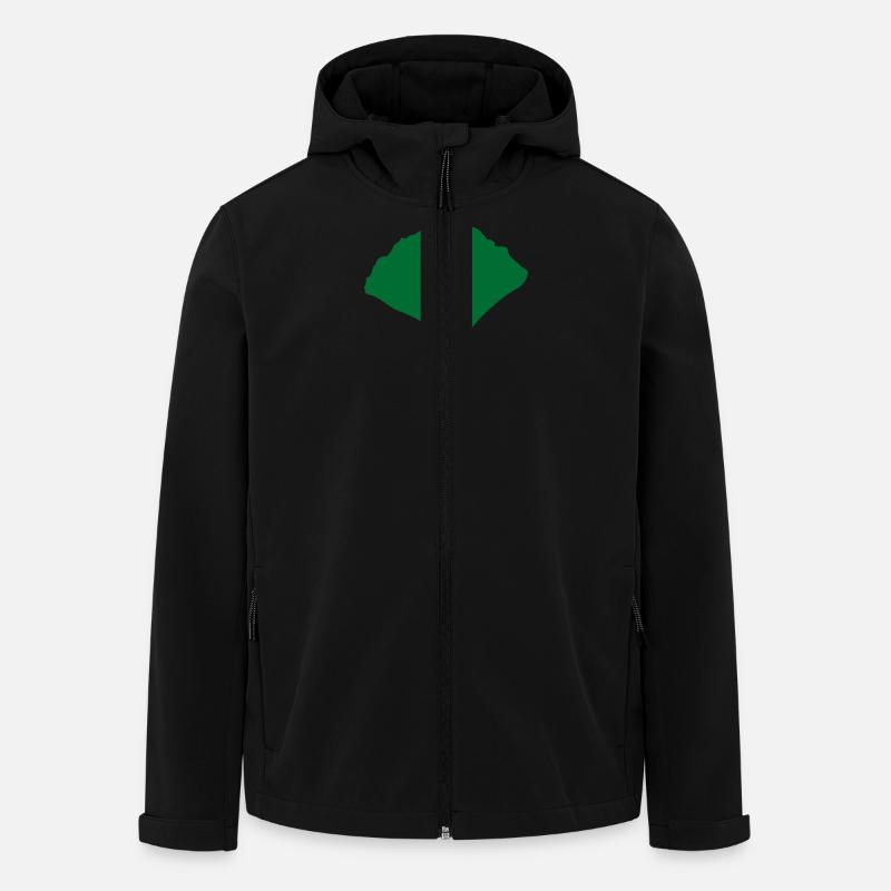 ginkgo ginko blatt - Recycelte Männer Softshell-Jacke von Stanley/Stella - Schwarz