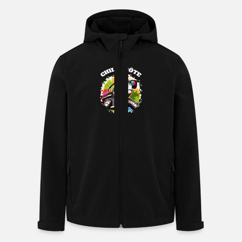 Chillkröte Schildkröte - Recycelte Männer Softshell-Jacke von Stanley/Stella - Schwarz