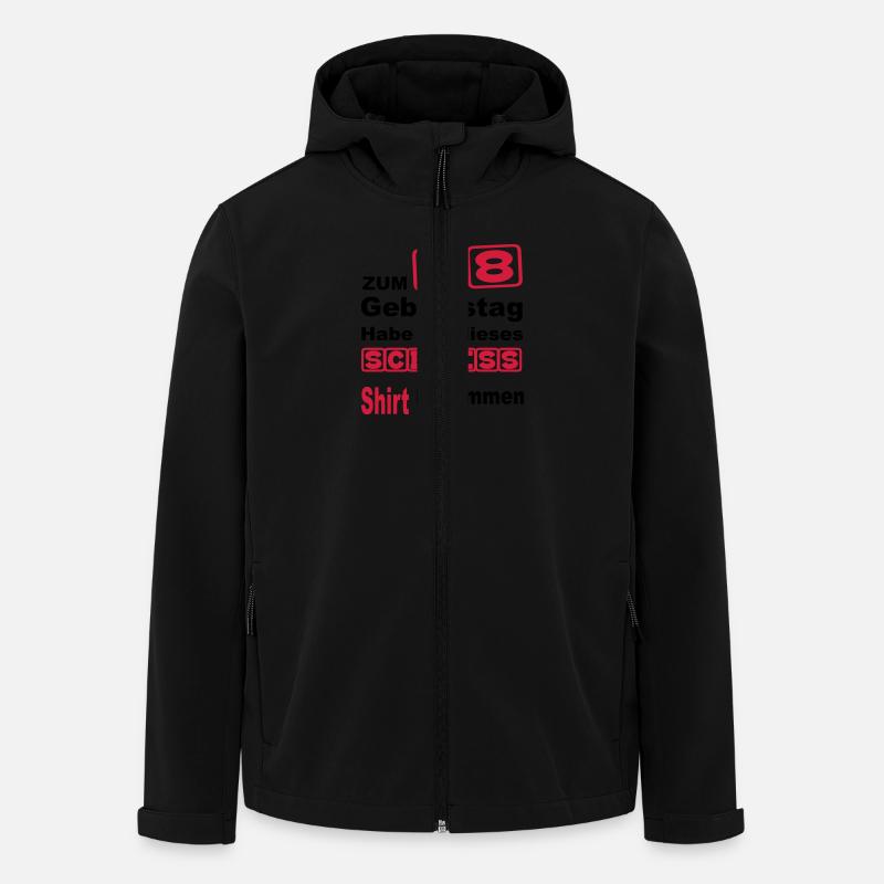 18e anniversaire - Veste softshell homme en polyester recyclé Stanley/Stella - noir