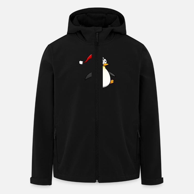 Pinguin - Recycelte Männer Softshell-Jacke von Stanley/Stella - Schwarz