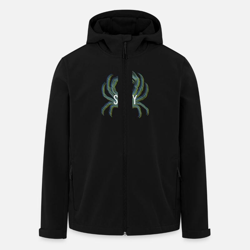 Krabbe SALTY - Recycelte Männer Softshell-Jacke von Stanley/Stella - Schwarz