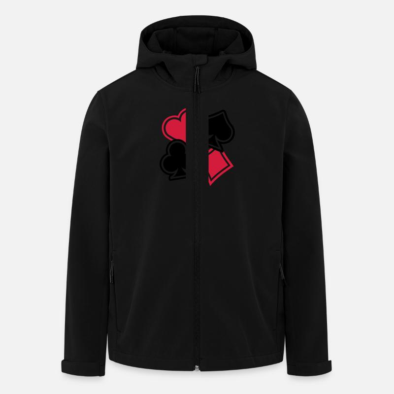 Poker - Men’s Recycled Softshell Jacket by Stanley/Stella - black