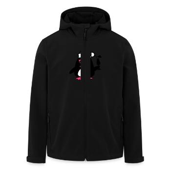 Noël du canard de plage - Veste softshell homme en polyester recyclé Stanley/Stella - noir - Devant - AI Model Male 185 light (185cm)