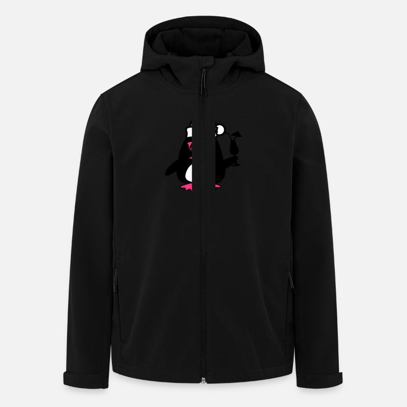 Noël du canard de plage - Veste softshell homme en polyester recyclé Stanley/Stella - noir