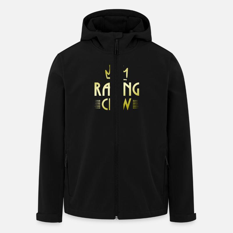 Racing Crew - Recycelte Männer Softshell-Jacke von Stanley/Stella - Schwarz