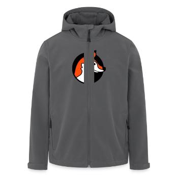 Fuchs Loch Rotfuchs Wild Tier Guckt Gesicht Kopf - Recycelte Männer Softshell-Jacke von Stanley/Stella - Schwarz - Vorne - AI Model Male 185 light (185cm)