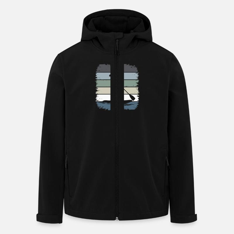 Stand Up Paddling - Recycelte Männer Softshell-Jacke von Stanley/Stella - Schwarz