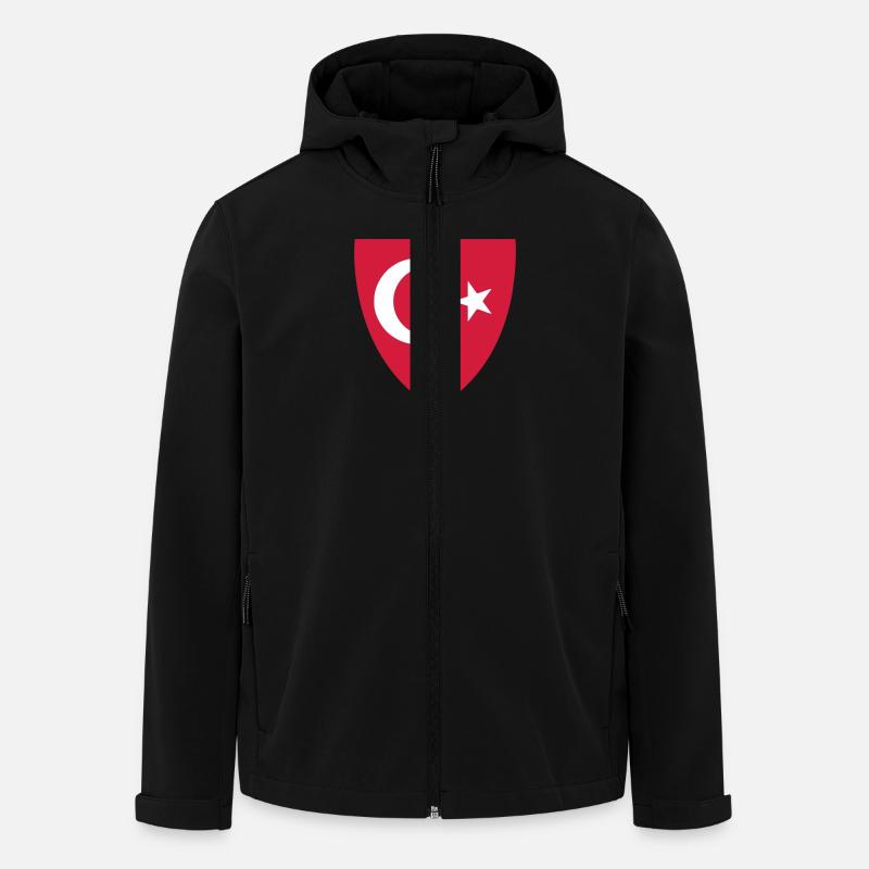 tuerkei_wappen - Recycelte Männer Softshell-Jacke von Stanley/Stella - Schwarz