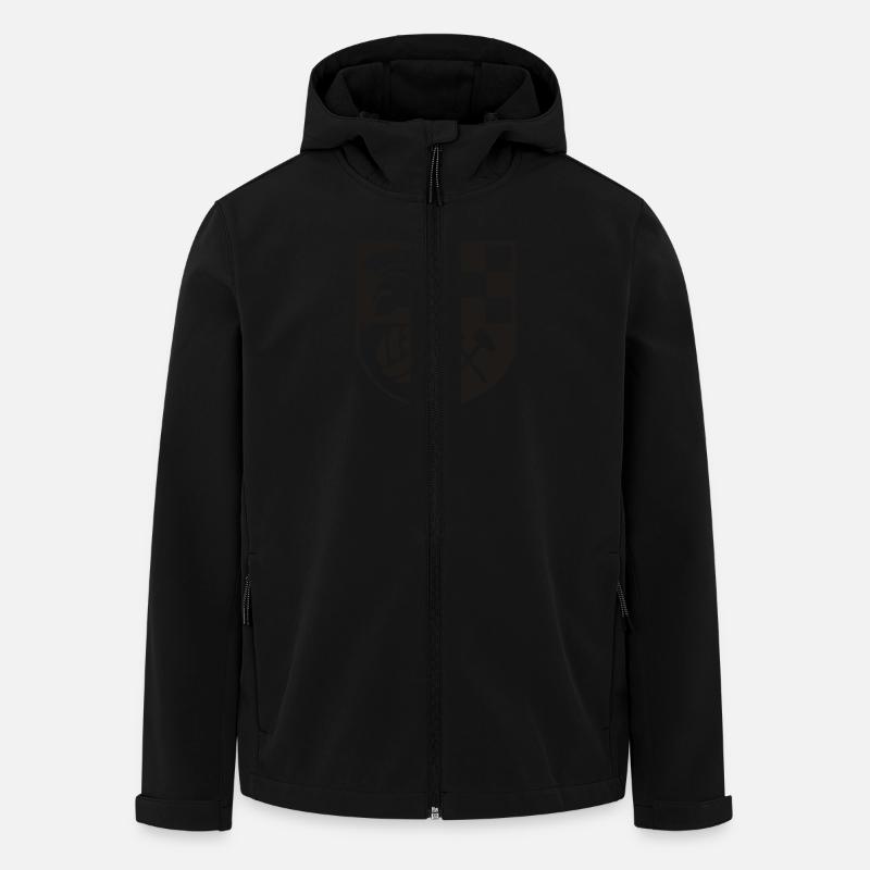 Ska Wappen - Recycelte Männer Softshell-Jacke von Stanley/Stella - Schwarz