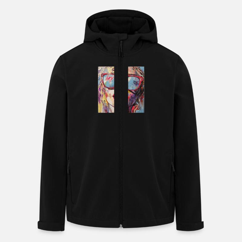 HEY - Recycelte Männer Softshell-Jacke von Stanley/Stella - Schwarz