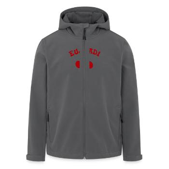 Baskische Red - Recycelte Männer Softshell-Jacke von Stanley/Stella - Schwarz - Vorne - AI Model Male 185 light (185cm)
