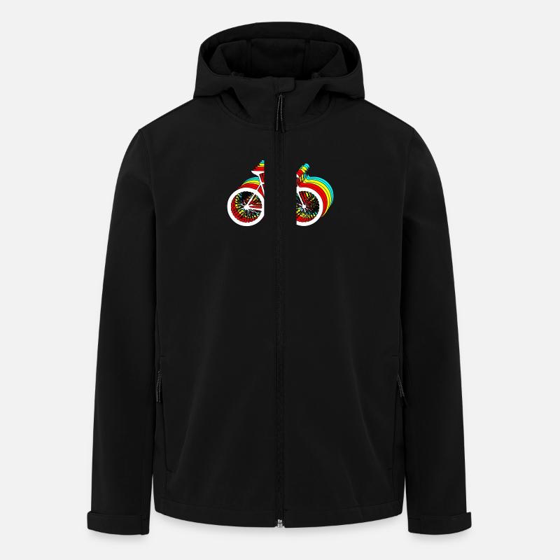 fahrrad - Recycelte Männer Softshell-Jacke von Stanley/Stella - Schwarz