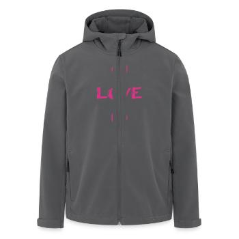 LIEBE. PAAR. ICH HABE GERADE GEHEIRATET. Junggesellinnenabschied. VALENTINSTAG. - Recycelte Männer Softshell-Jacke von Stanley/Stella - Schwarz - Vorne - AI Model Male 185 light (185cm)