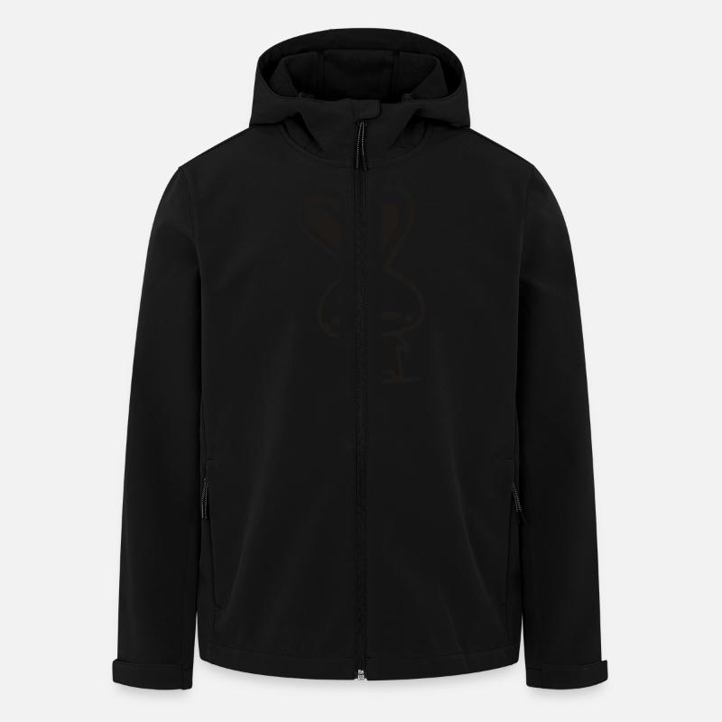 Bunny - Recycelte Männer Softshell-Jacke von Stanley/Stella - Schwarz
