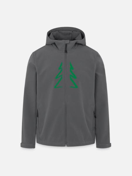 Tree Fir Christmas - Men’s Recycled Softshell Jacket by Stanley/Stella - black