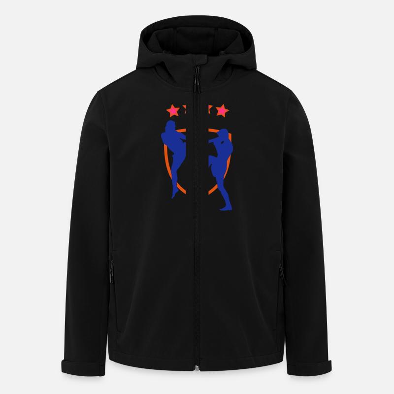 kampfsport_13 - Recycelte Männer Softshell-Jacke von Stanley/Stella - Schwarz