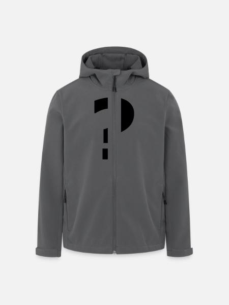 fragezeichen - Men’s Recycled Softshell Jacket by Stanley/Stella - black