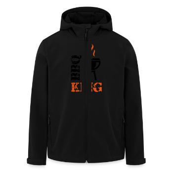 BBQ King - Recycelte Männer Softshell-Jacke von Stanley/Stella - Schwarz - Vorne - AI Model Male 185 light (185cm)
