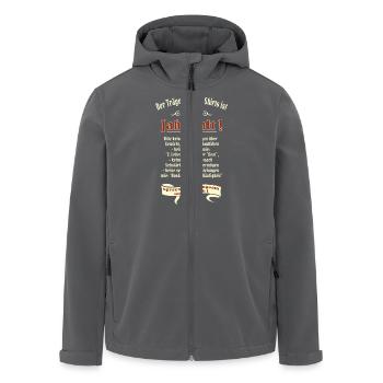 Geburtstags Shirt Träger 70 Jahre alt RAHMENLOS - Recycelte Männer Softshell-Jacke von Stanley/Stella - Anthrazit - Vorne - AI Model Male 185 light (185cm)