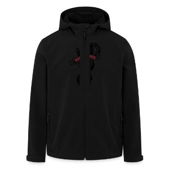 TRUE LOVE - Recycelte Männer Softshell-Jacke von Stanley/Stella - Schwarz - Vorne - AI Model Male 185 light (185cm)