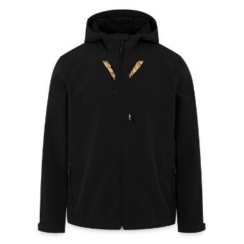 corde au cou - Veste softshell homme en polyester recyclé Stanley/Stella - noir - Devant - AI Model Male 185 light (185cm)