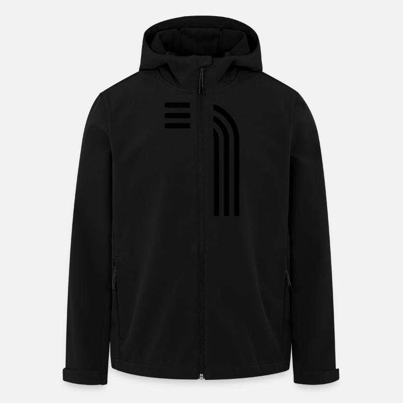 7 seven seven - Men’s Recycled Softshell Jacket by Stanley/Stella - black