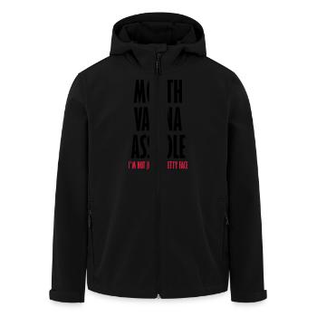 Hübsches Gesicht - Recycelte Männer Softshell-Jacke von Stanley/Stella - Schwarz - Vorne - AI Model Male 185 light (185cm)