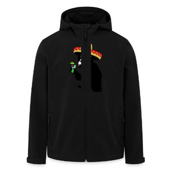 Funky Monkey - Veste softshell homme en polyester recyclé Stanley/Stella - noir - Devant - AI Model Male 185 light (185cm)
