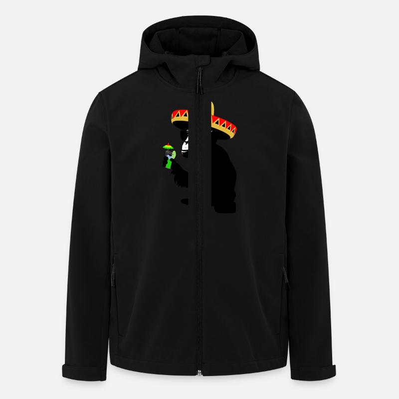 funky monkey - Men’s Recycled Softshell Jacket by Stanley/Stella - black