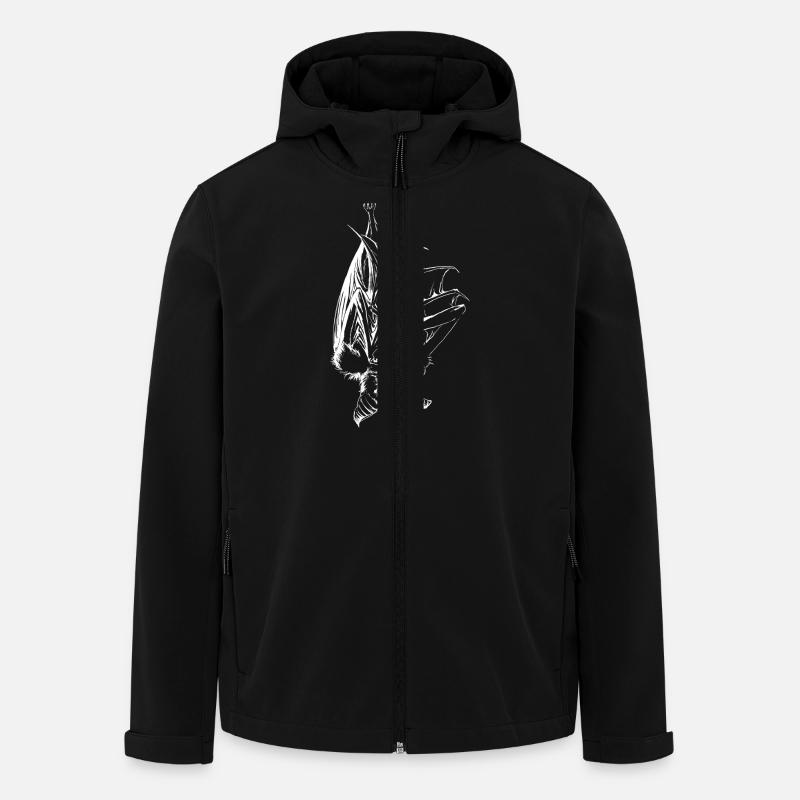 Kaffeefledermaus - Recycelte Männer Softshell-Jacke von Stanley/Stella - Schwarz