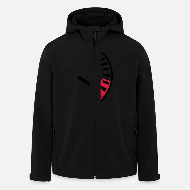 Tacho Geschwindigkeit - Recycelte Männer Softshell-Jacke von Stanley/Stella - Schwarz