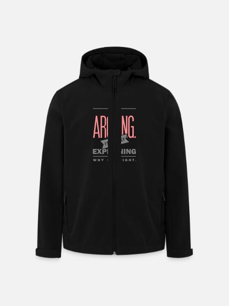 Spruch: I´m not arguing - Men’s Recycled Softshell Jacket by Stanley/Stella - black