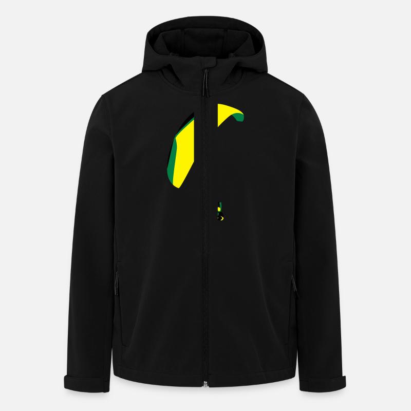Paraglider Acro - Recycelte Männer Softshell-Jacke von Stanley/Stella - Schwarz