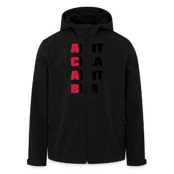 ACAB A.C.A.B - Recycelte Männer Softshell-Jacke von Stanley/Stella - Schwarz - Vorne - AI Model Male 185 light (185cm)