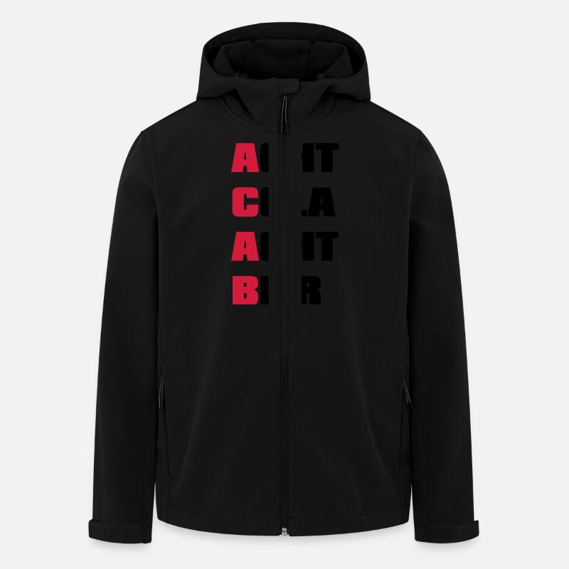 ACAB A.C.A.B - Recycelte Männer Softshell-Jacke von Stanley/Stella - Schwarz