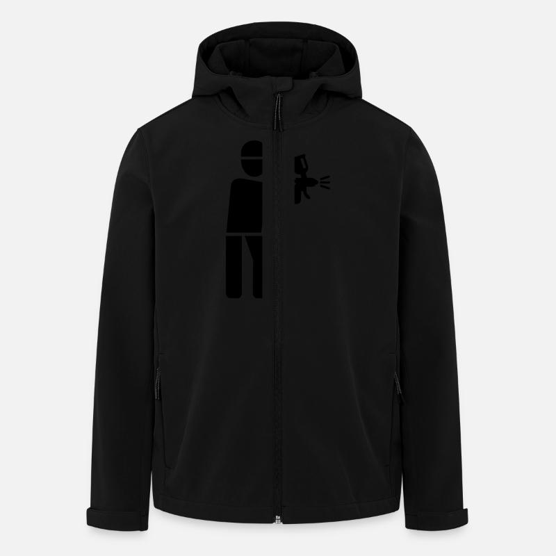 Laqueur - Veste softshell homme en polyester recyclé Stanley/Stella - noir