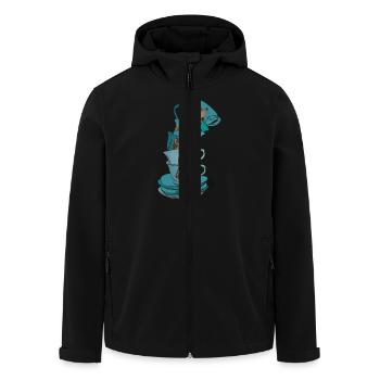 tassesgirafe - Veste softshell homme en polyester recyclé Stanley/Stella - noir - Devant - AI Model Male 185 light (185cm)
