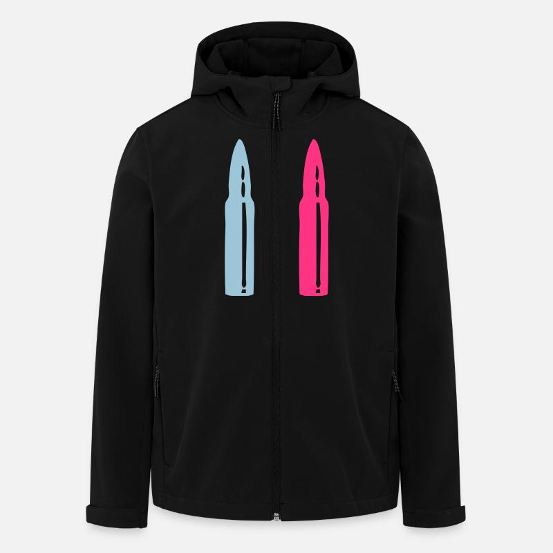 kugel patrone gewehr - Recycelte Männer Softshell-Jacke von Stanley/Stella - Schwarz