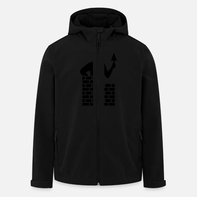 Brick layer - Men’s Recycled Softshell Jacket by Stanley/Stella - black