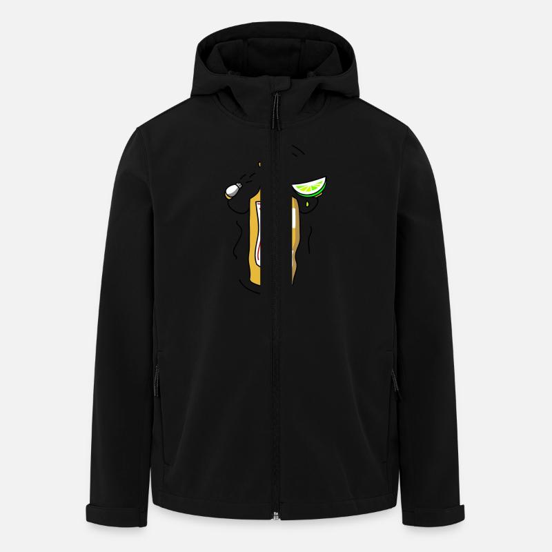 Tequila - Recycelte Männer Softshell-Jacke von Stanley/Stella - Schwarz