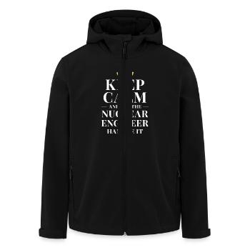 Keep calm and let the nuclear engineer handle it - Recycelte Männer Softshell-Jacke von Stanley/Stella - Schwarz - Vorne - AI Model Male 185 light (185cm)