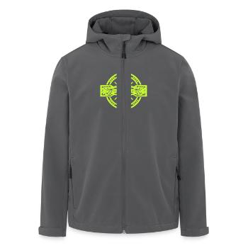 Cross Crosses Crucifix Halloween - Men’s Recycled Softshell Jacket by Stanley/Stella - black - Front - AI Model Male 185 light (185cm)