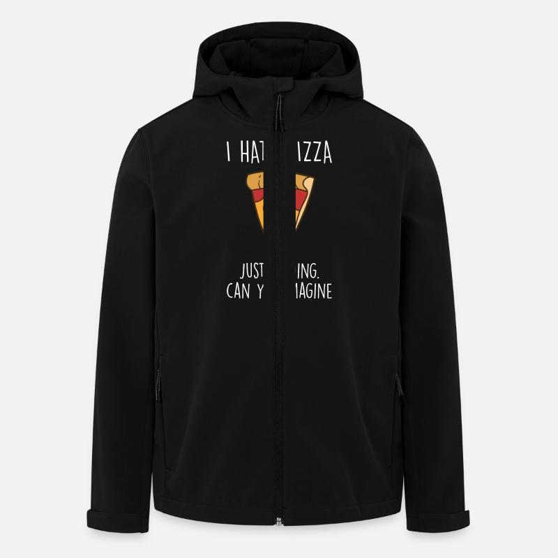 Pizza - Recycelte Männer Softshell-Jacke von Stanley/Stella - Schwarz