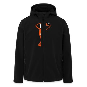 Hund Gechillter Kerl Peace Handzeichen Entspannt - Recycelte Männer Softshell-Jacke von Stanley/Stella - Schwarz - Vorne - AI Model Male 185 light (185cm)