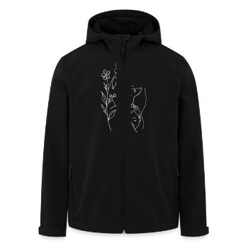 Mama liebt dich Mama Blumen Frauen Valentinstag - Recycelte Männer Softshell-Jacke von Stanley/Stella - Schwarz - Vorne - AI Model Male 185 light (185cm)